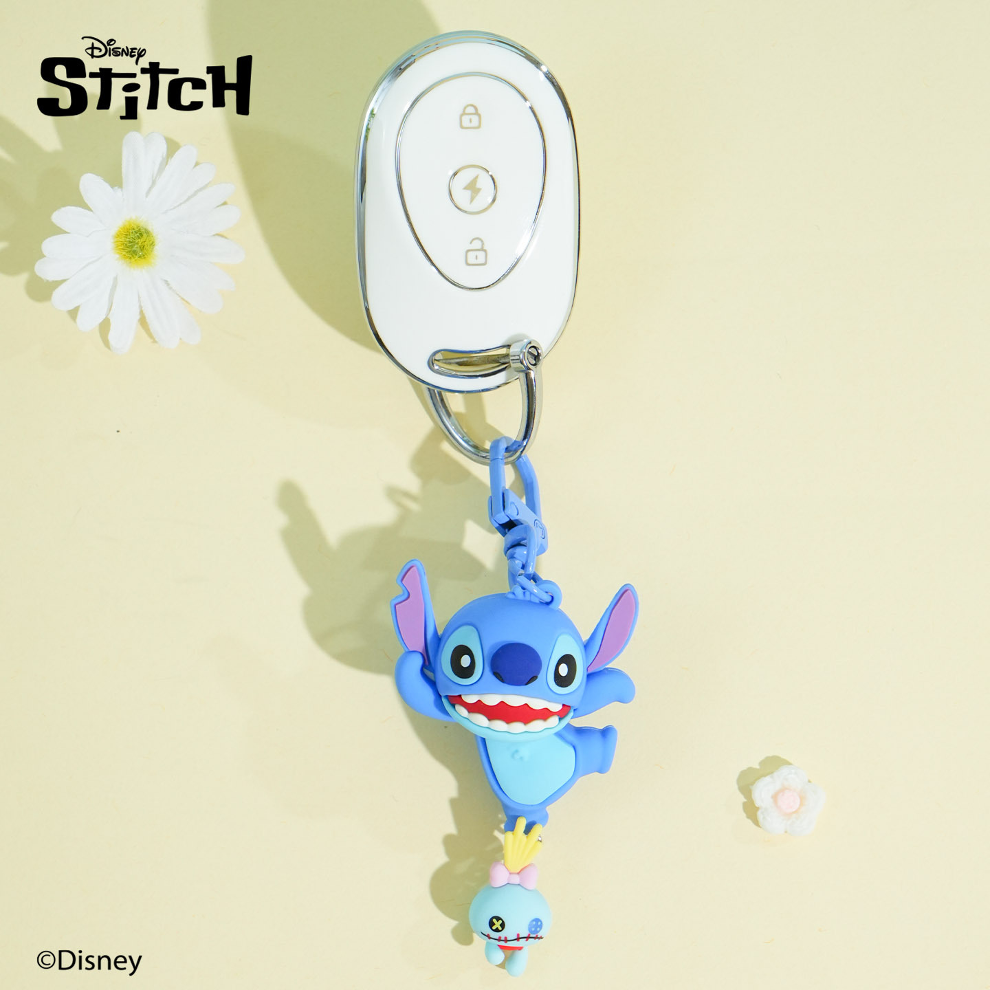 Baimao official Stitch series keychains, cute and exquisite female dolls, key chains, couple schoolbags and pendants Application Scenario