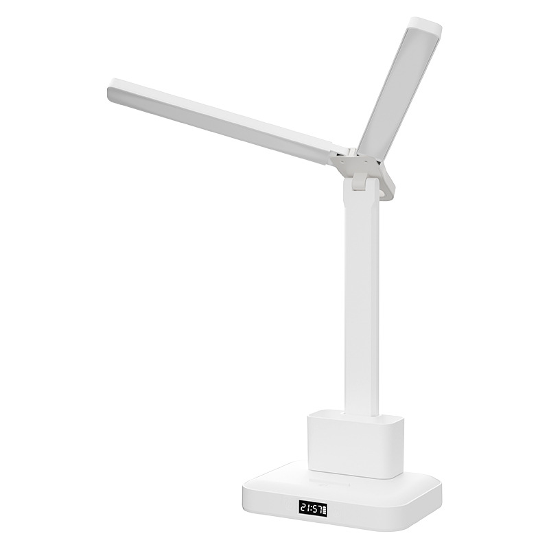 led eye protection lámpara de mesa de doble cabeza lámpara de noche pequeña atmósfera estudiante universitario especial dormitorio luz de lectura lámpara de cabecera del dormitorio Item Picture