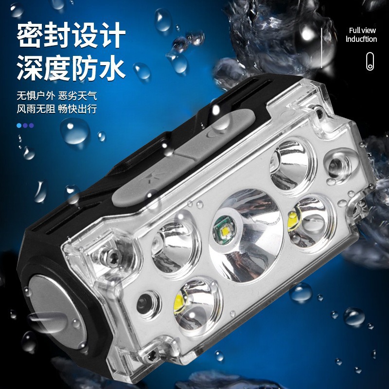 New cross-border strong headlight, long-lasting outdoor sports high-sensitivity sensor headlight, multi-functional portable work light Application Scenario
