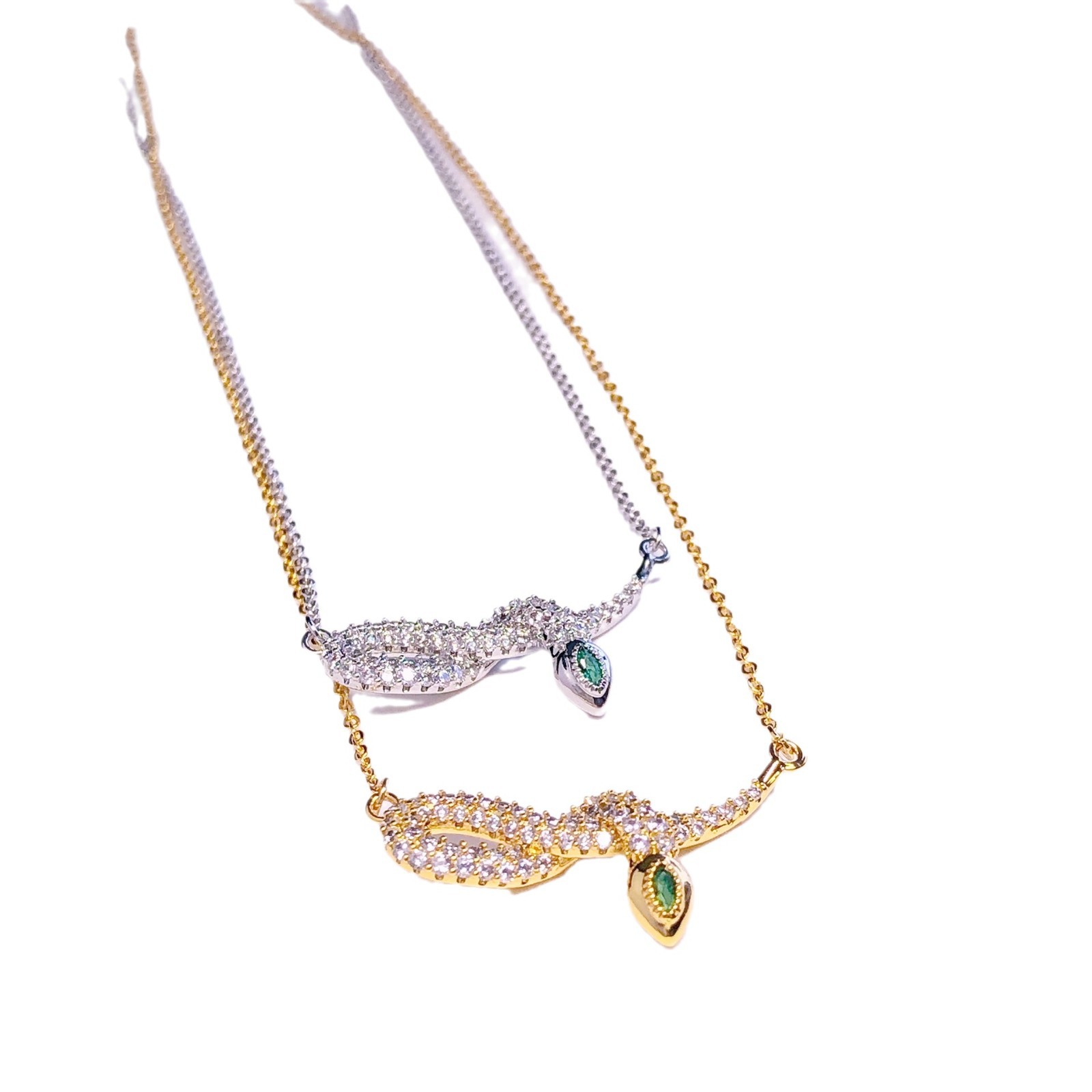 Bigote mujer nuevo collar con diamantes multimodelo zodiaco serpiente simple clavícula niche ins wind collar Item Picture