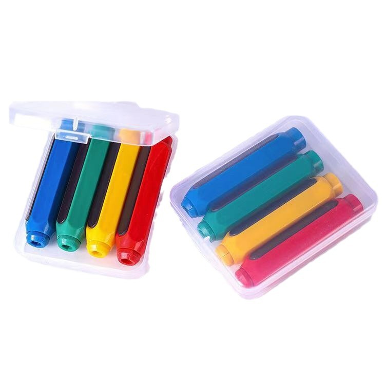 Dust-proof plastic teacher chalk holder, magnetic chalk sleeve, teacher's writing extender, chalk sleeve, large blackboard Item Picture