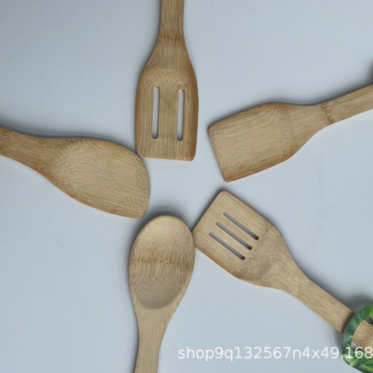 Wholesale of Nan bamboo bamboo spatulas, soup spoons, high-temperature resistant wooden kitchen household long-handled wooden spatulas, non-stick pan cooking spatulas details Picture