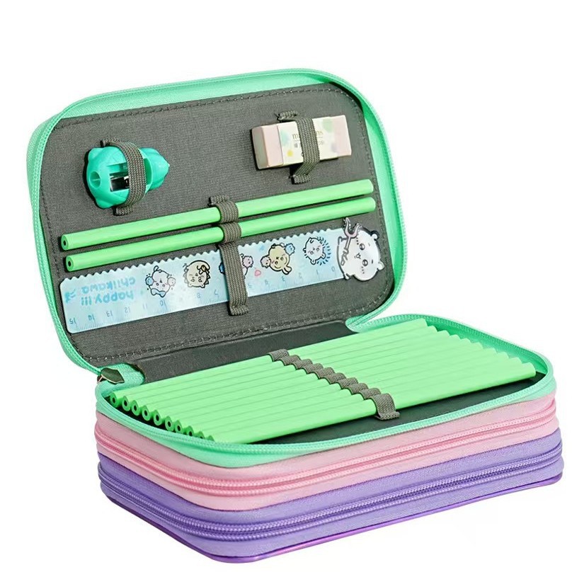 2026 New 48-color Oxford cloth student drawing large-capacity colored pencil case, art storage pencil case Item Picture