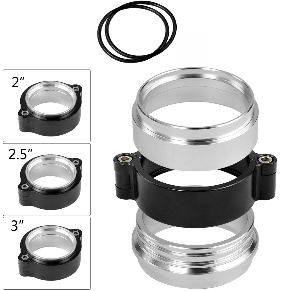 V型带法兰卡箍 铝合金固定活动卡扣口径2"/2.5"/3"/3.5"/4"                       细节图