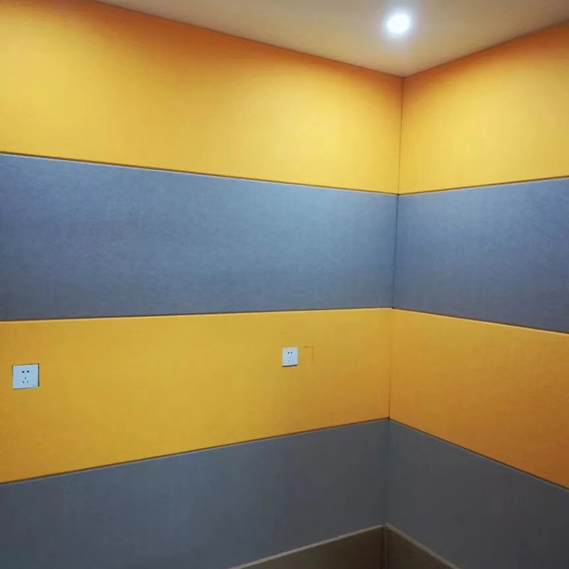 Polyester fiber sound-absorbing board wall decoration material, kindergarten bedroom home super strong sound insulation board cotton 9mm - 12mm Specification image