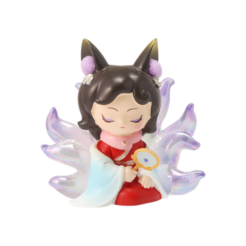 The new Nine-Tailed Fox blind box features creative design, Nine-Tailed Gathering figurines, desktop ornaments, cartoon resin ornaments and blind boxes Item Picture