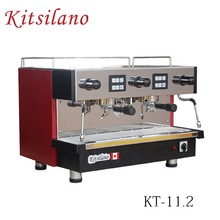 ماكينة قهوة نصف أوتوماتيكية ذات رأسين، طراز KT-11-2.