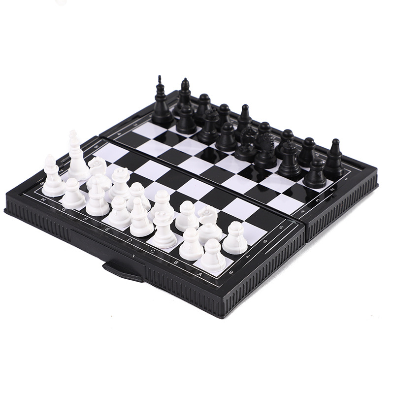 游戏棋启蒙早教迷你国际象棋可折叠带磁塑料材质便携式教学益智棋