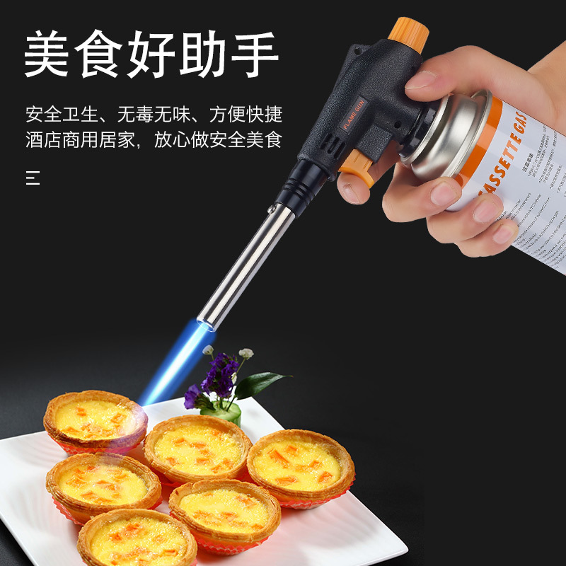 Portable kitchen picnic high-temperature card-type spray gun head outdoor barbecue igniter welding torch 930 Application Scenario