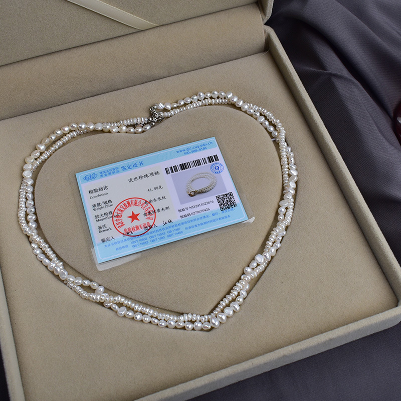 Elegant French fashion choker collarbone chain 925 silver, high-end and stylish, double-layered twist chain necklace for women details Picture