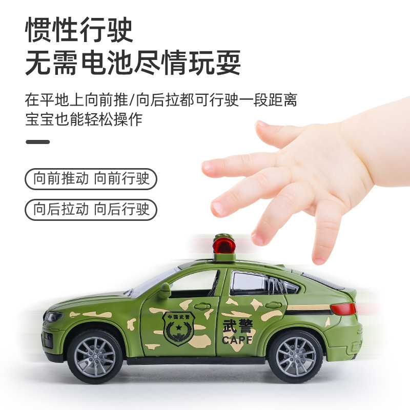 Wholesale children's inertial simulation police car toys, durable small cars, fire-fighting toy car models, street stall and night market gifts Application Scenario