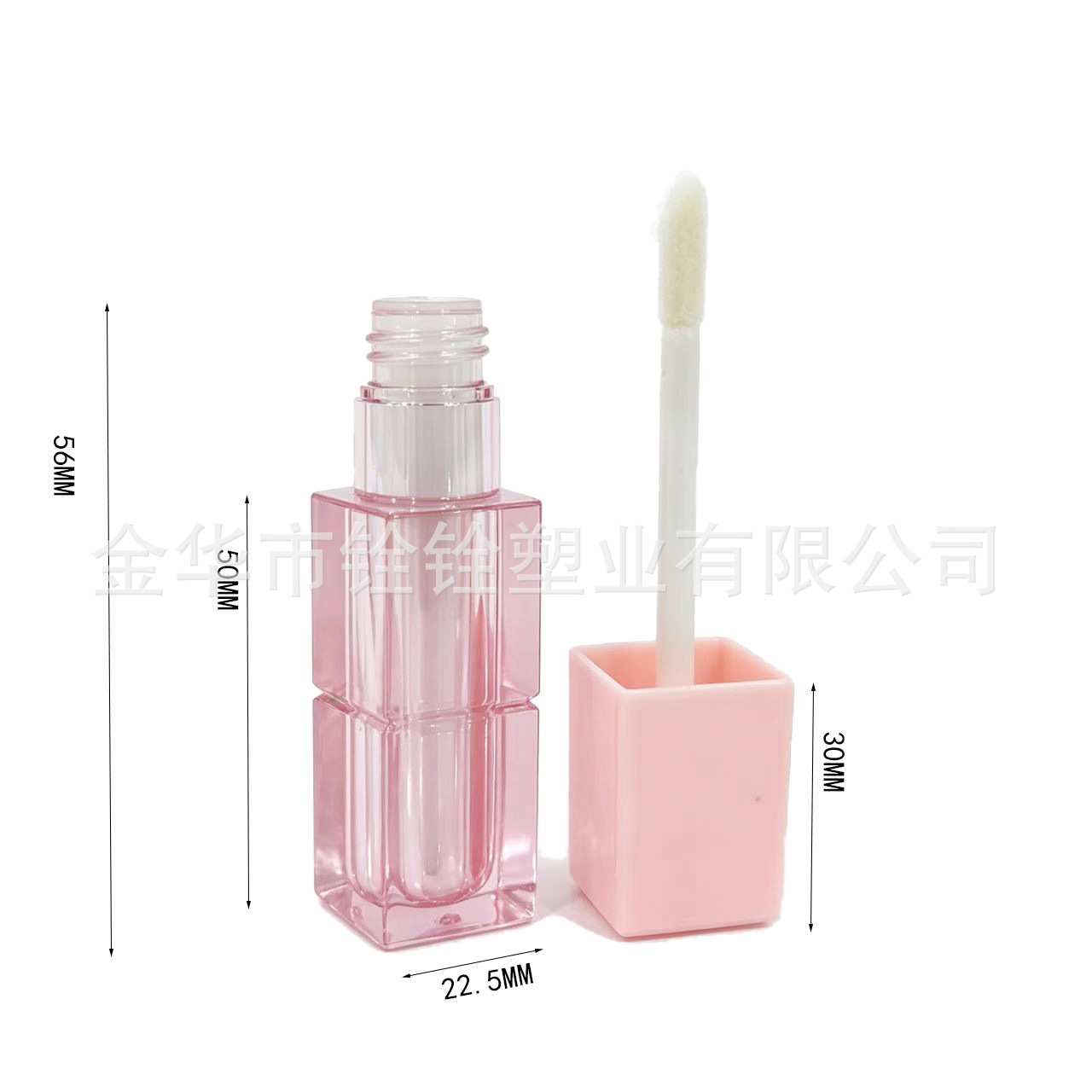 LG34 Lip gloss empty tube 4ML Square lip gloss and lip gloss bottle cap Cosmetics packaging material wholesale factory customization Item Picture