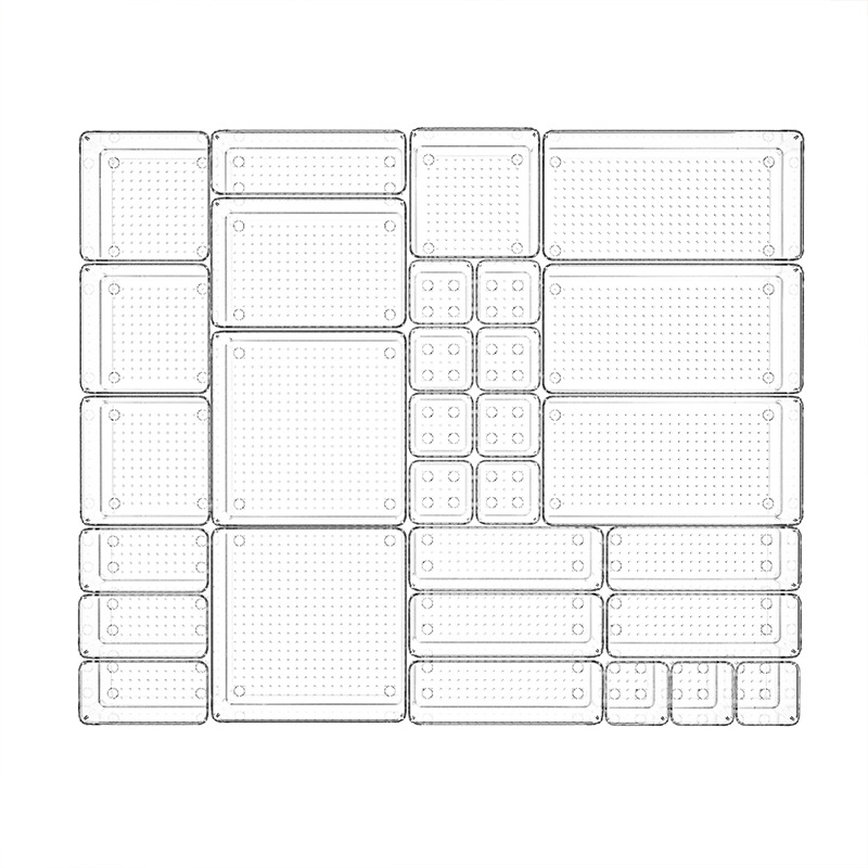 收纳盒/收纳/收纳用品/化妆品收纳盒/桌面收纳盒白底实物图