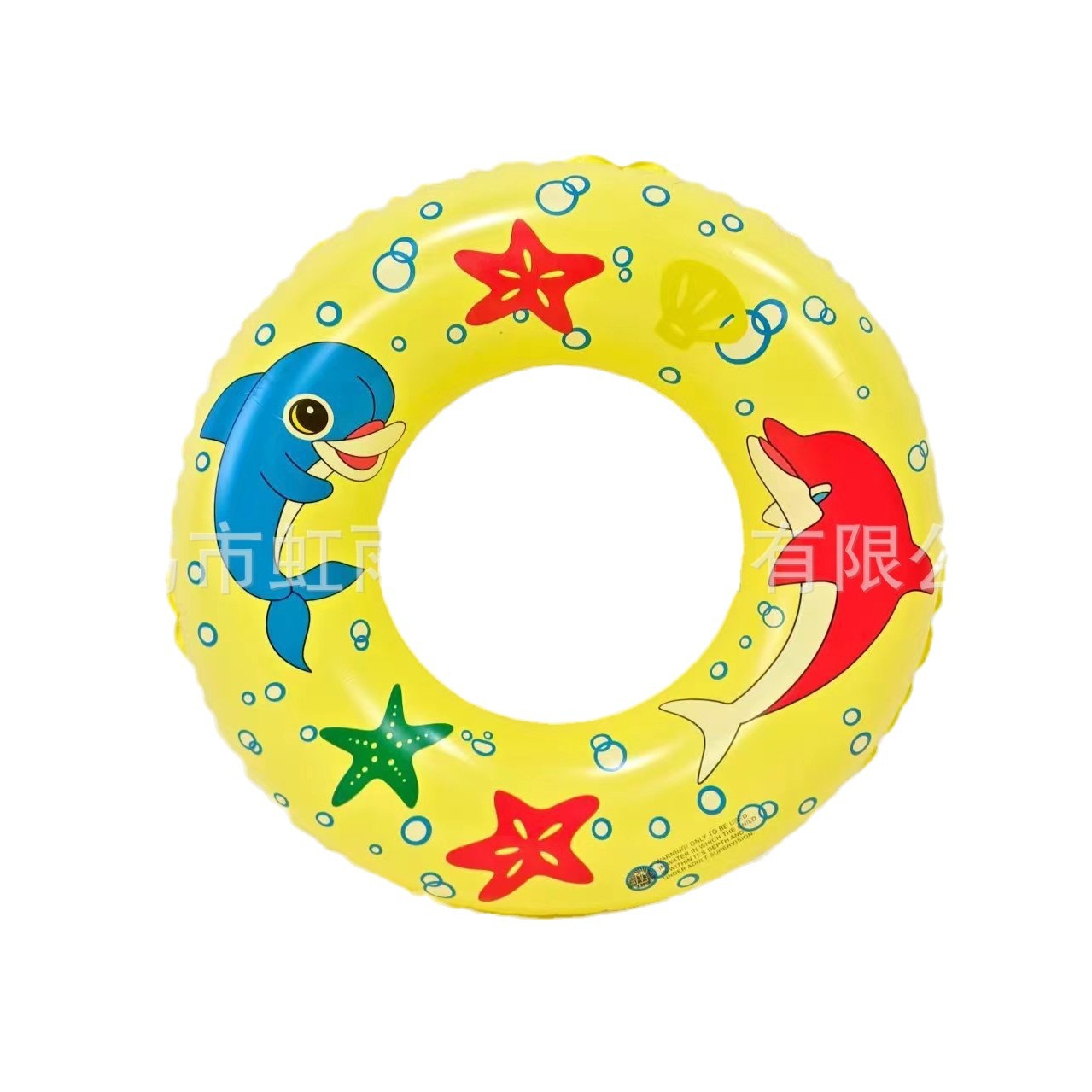 Factory direct sales of children's swimming rings, inflatable PVC life rings for children under 5 years old, 50# dolphin rings Item Picture