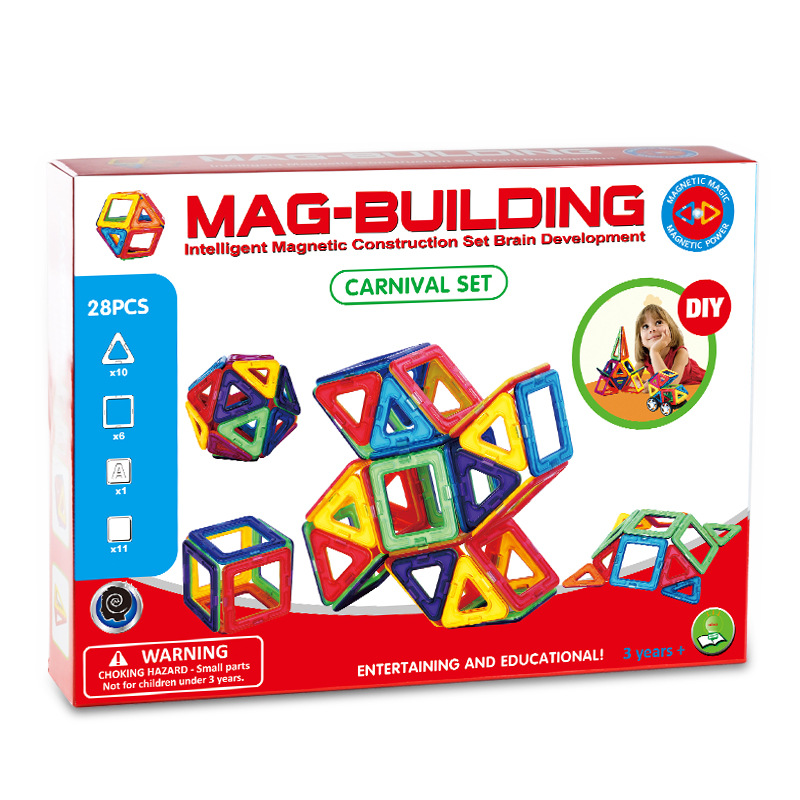 【 Customized Processing 】 Children's Ferris wheel Educational Toys, magnetic sheet building blocks, 3-8 years old magnetic accumulation sheet magnetic toys Item Picture