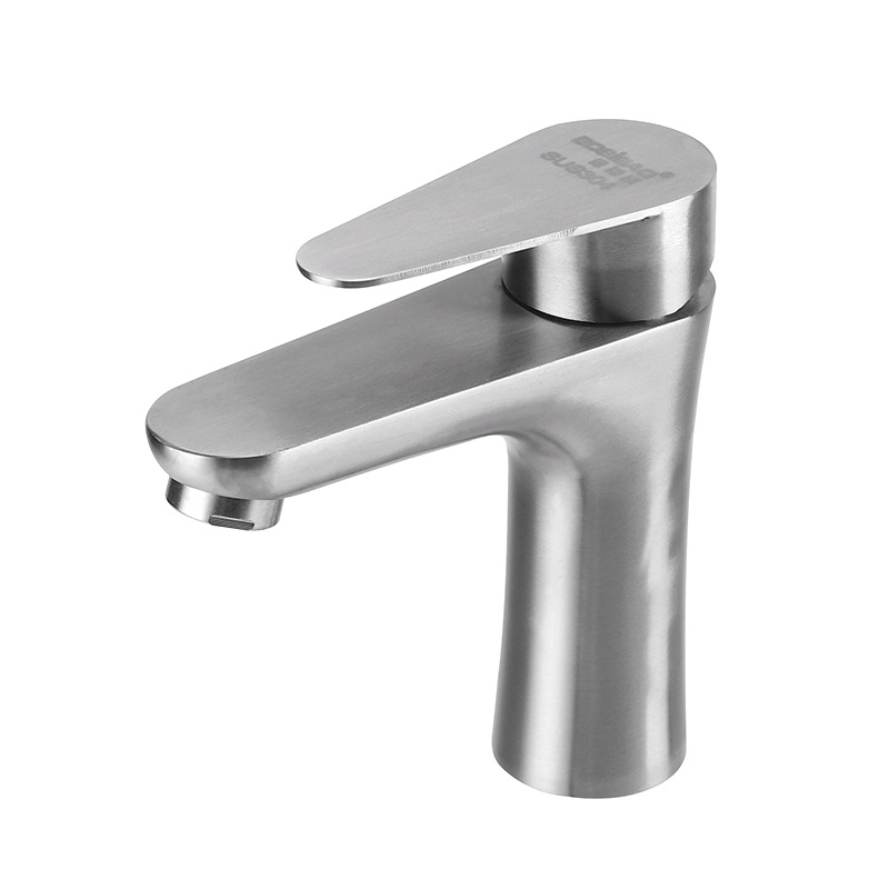 304 stainless steel washbasin faucet, Xiaoman Yao cold and hot household bathroom washbasin, washbasin, single cold faucet Item Picture