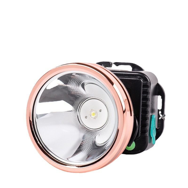 Lithium battery rechargeable headlamp, led fishing light, outdoor head-mounted flashlight, miner's lamp, searchlight, long battery life Item Picture