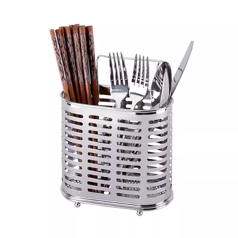 304 stainless steel chopstick holder wall-mounted kitchen chopstick storage box, chopstick cage, high-end new household chopsticks qxq Item Picture