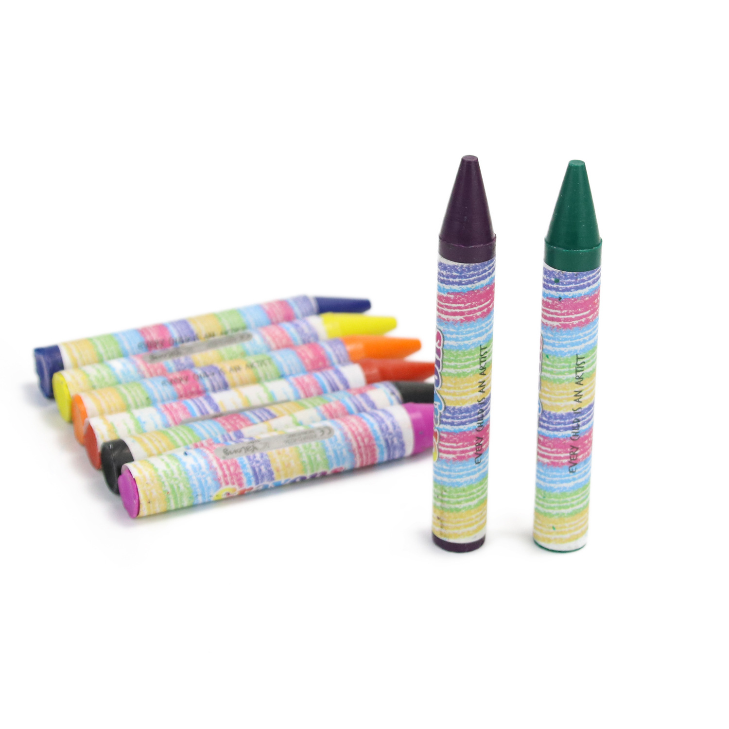 Yalong Cross-border 2023 New high-quality art Products: 8-color giant crayon cartoon Crayon children's set Item Picture
