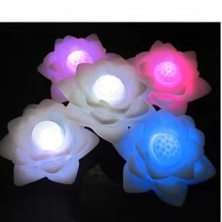 许愿莲花灯/浪漫七彩莲花灯/LED小夜灯 小夜灯批发