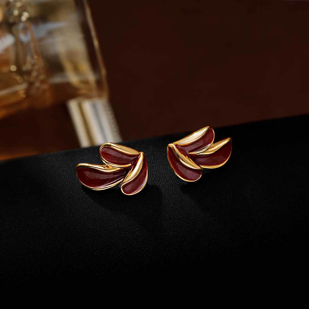 Hyacinth esmalte francés gotas de aceite pendientes geométricos moda mujer luz lujo premium sensation earpieces 2025 nuevo tik yin boom Application Scenario