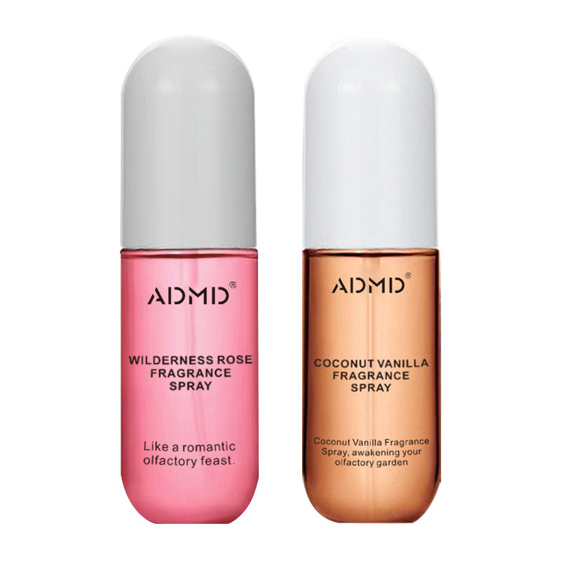 【跨境专供】玫瑰椰子头发身体香水香氛喷雾祛除异味持久淡香批发白底实物图