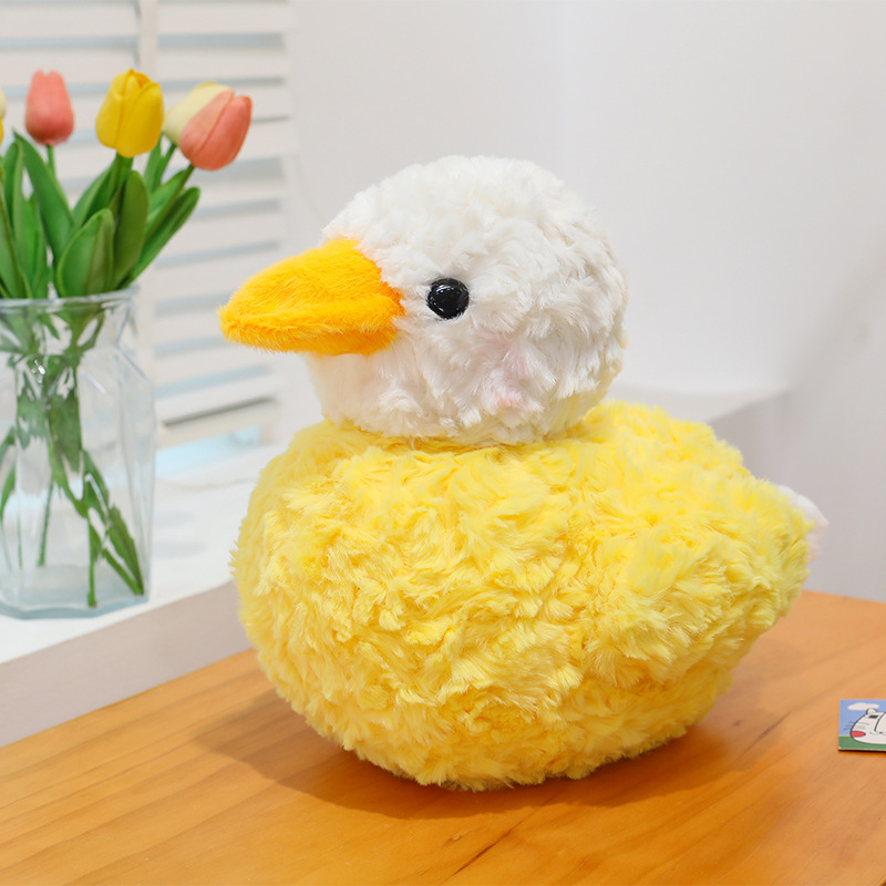New yellow duck plush toy for girls, cute duck pillow doll, children's doll, birthday gift for girls Specification image