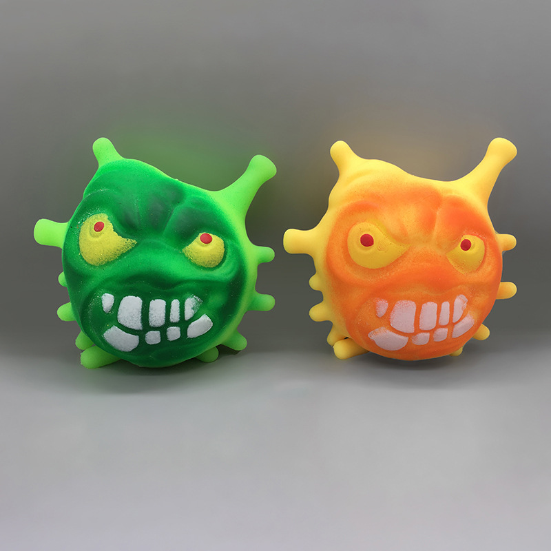 Cross-border stress-relieving Devil Release toys Halloween Mask Devil Flour TPR Soft Rubber Kneading Fun Factory Batch Application Scenario