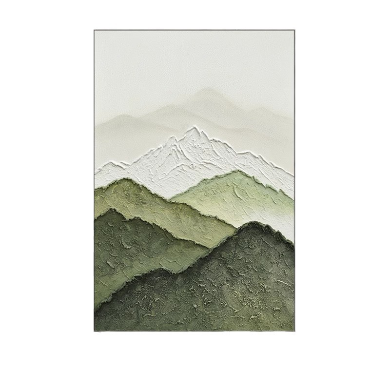 装饰画/油画/手绘油画/客厅沙发背景图/挂画白底实物图