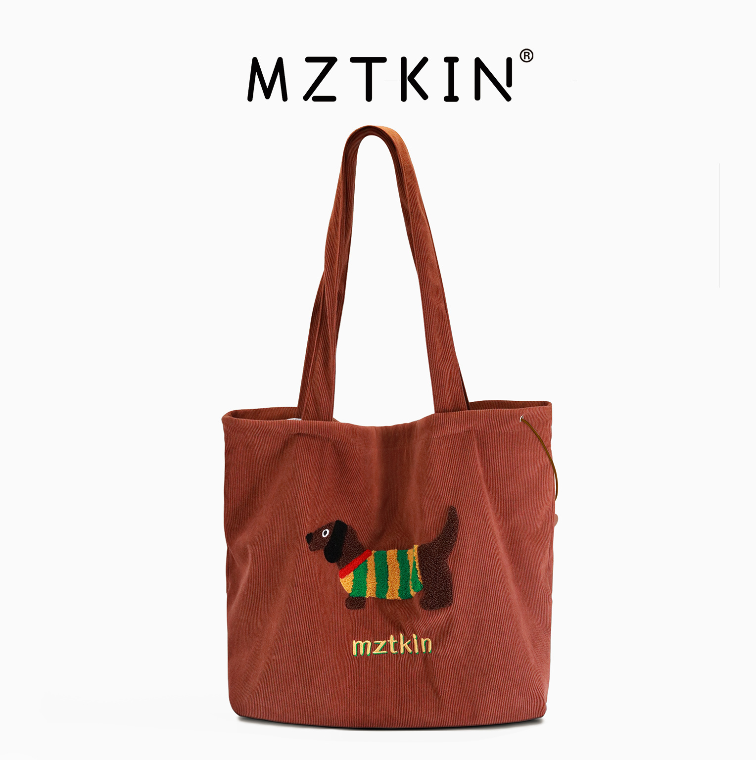 2024秋冬小众托特包大容量时尚潮流感女包百搭新款灯芯绒单肩包包