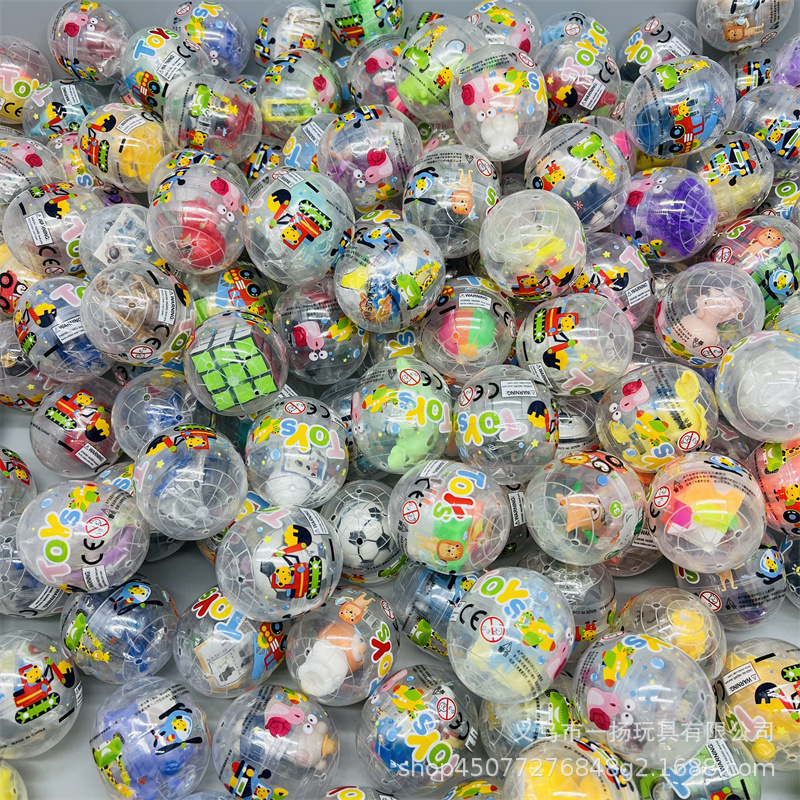47*57塑料透明扭蛋小号透明扭蛋球拍拍乐公仔礼品儿童扭扭蛋批发细节图