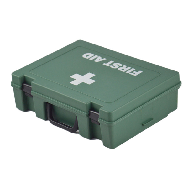 Cross-border best-selling first aid kit, PP first aid box, travel first aid supplies storage box, green stock wholesale, portable first aid details Picture