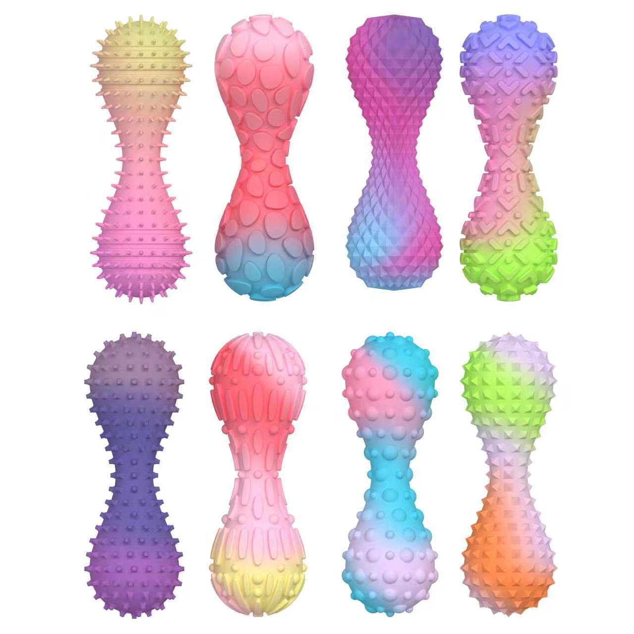 Fidget Toys爆款指尖按摩哑铃缓解压力肌肉物理治疗肌筋膜