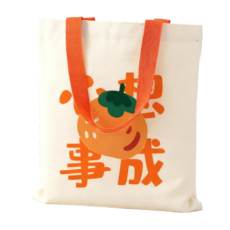 Customized canvas bags with logos, hand-held canvas bags, advertising and promotional bags with printed patterns, cotton single-shoulder shopping bags Item Picture