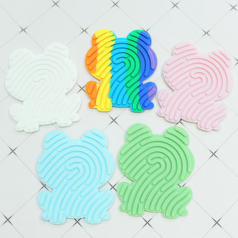 Creative silicone cross-border sensing activity children's educational toys, toy silicone sensory activity board Specification image