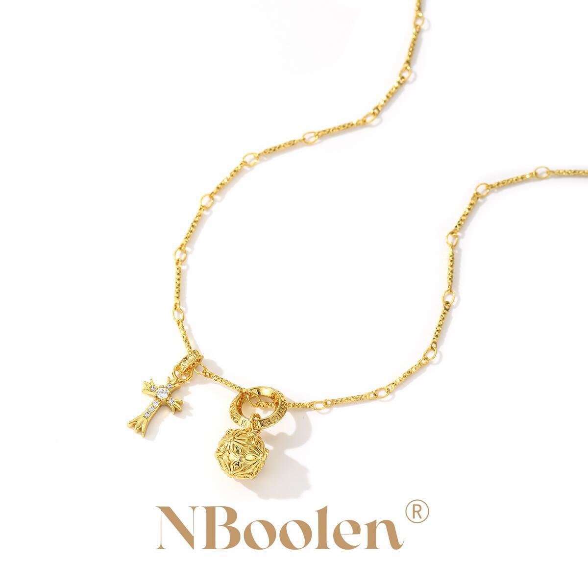 柏伶时尚创意新款百搭饰品 厂家直销原创设计十字架项链项饰