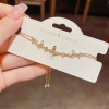 This summer sweet, fresh and unique butterfly Zircon pull-out bracelet is a personalized, light luxury, simple and high-end all-purpose wristband Specification image