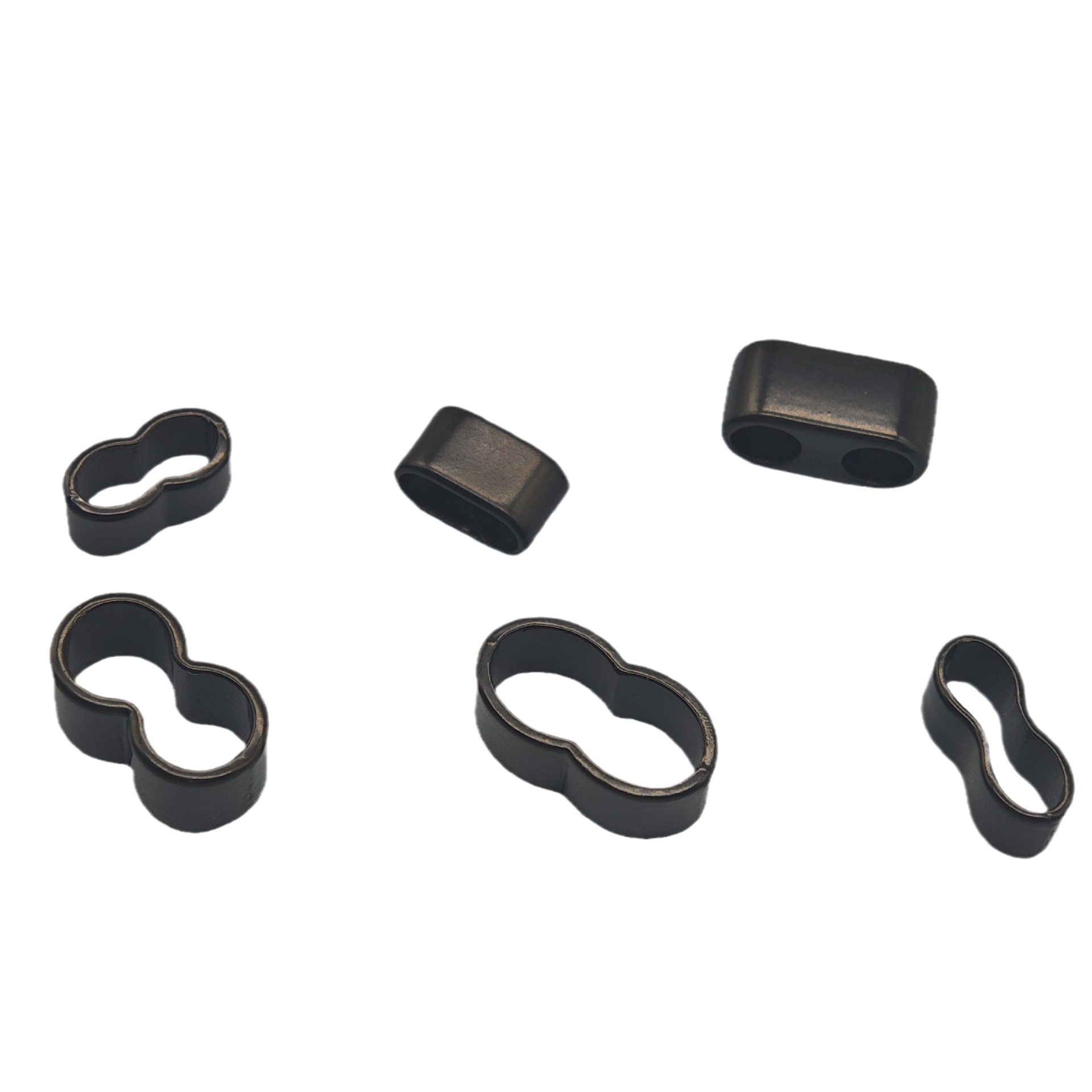 Zinc alloy 8mm rope strap adjustment buckle, electrophoretic black 8-shaped buckle, mobile phone lanyards, hardware 7mm metal sliding hoist buckle Item Picture