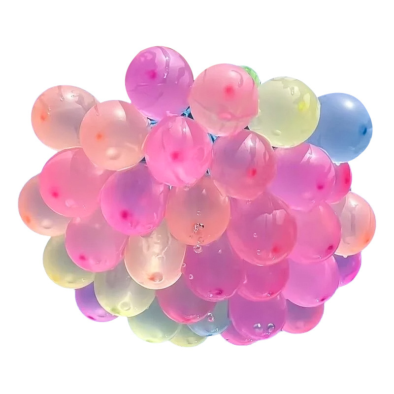 水气球儿童快速灌注自动打结夏日户外打水仗必备神器注水汽球水弹白底实物图