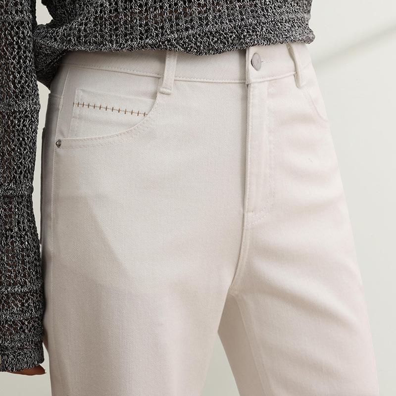 Venta directa de fábrica nuevo estilo gao calidad cuatro lados flaco jeans mujeres off-white casual suelto pantalones cortos Application Scenario
