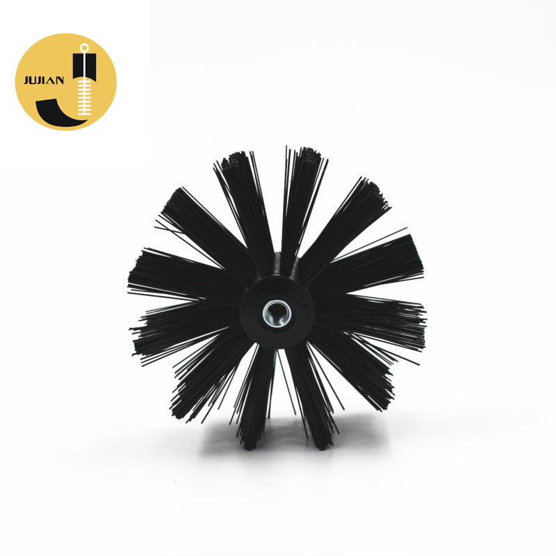 Jujian European and American pipe cleaning brush, POM rod, nylon brush head, sturdy tool brush, export duct machine brush, chimney brush Item Picture