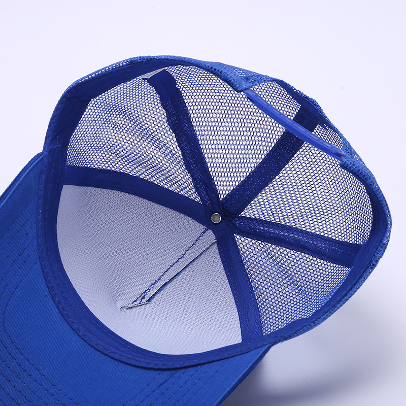 In-stock dome mesh breathable baseball caps, solid color versatile sports baseball caps, autumn and winter outdoor sun hats Specification drawing