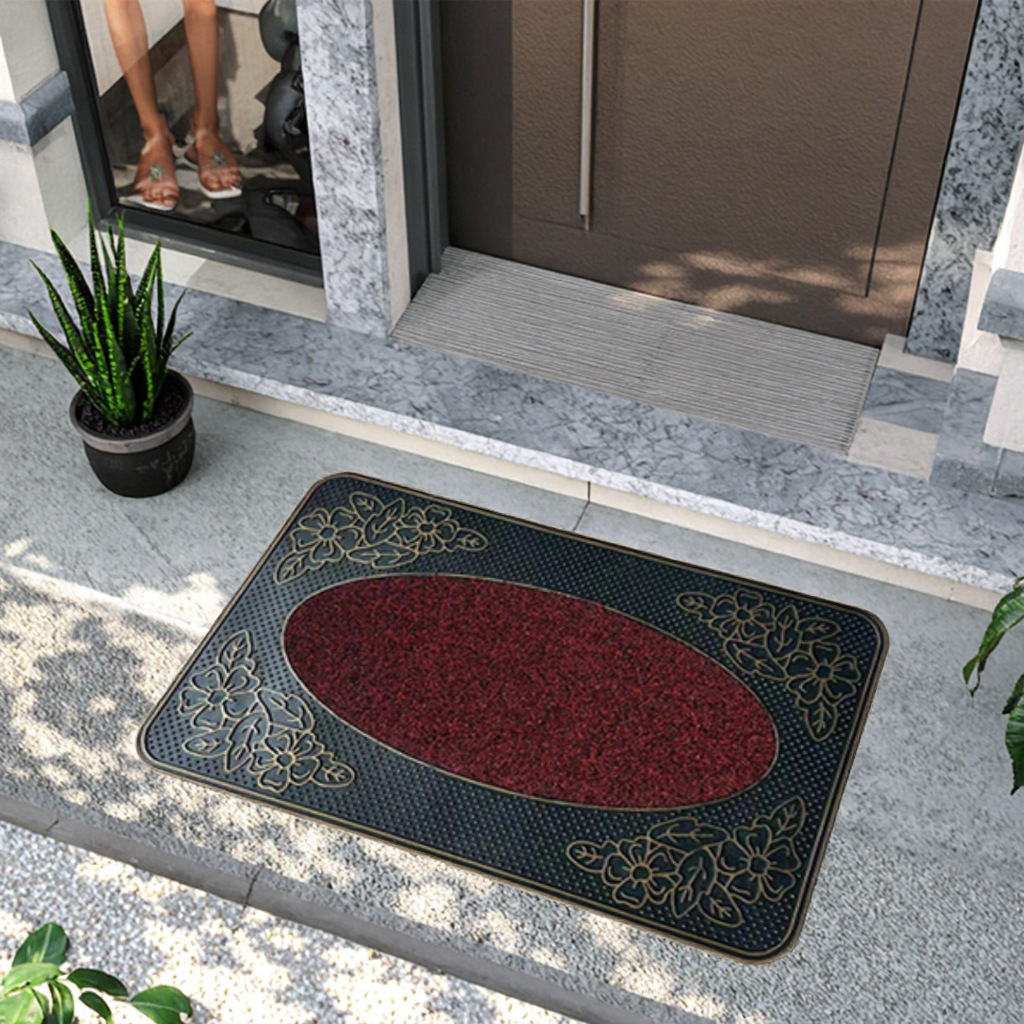 Rubber floor MATS, door MATS, entrance door carpets, anti-slip foot MATS, European, Chinese, Nordic style, wear-resistant and dirt-resistant carpets Specification image