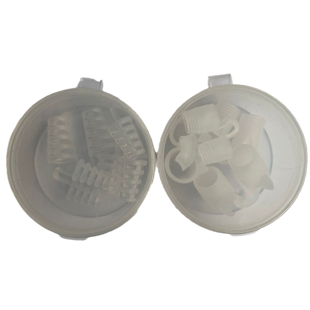 Cross-border exclusive silicone anti-snoring device nose clip anti-snoring and anti-snoring mini hollowing-out anti-snoring device set box Item Picture