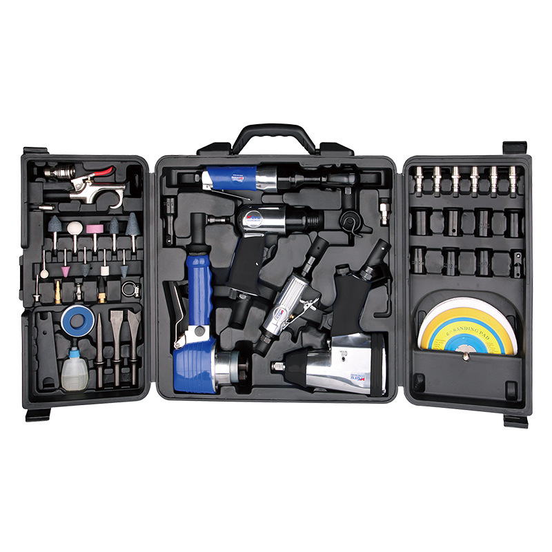 The pneumatic tool set WF-018A professional combination toolbox is durable and portable Item Picture