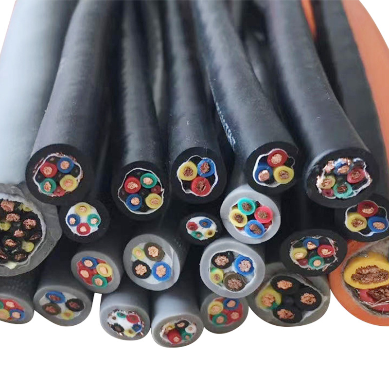 High-flexibility drag chain, foldable soft sheathed cable TRVV wholesale, robot multi-core control signal line, power line Item Picture