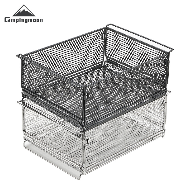 Koman CK-24BF hexagonal patterned open net box camping home folding storage basket IGT one-unit storage box Item Picture