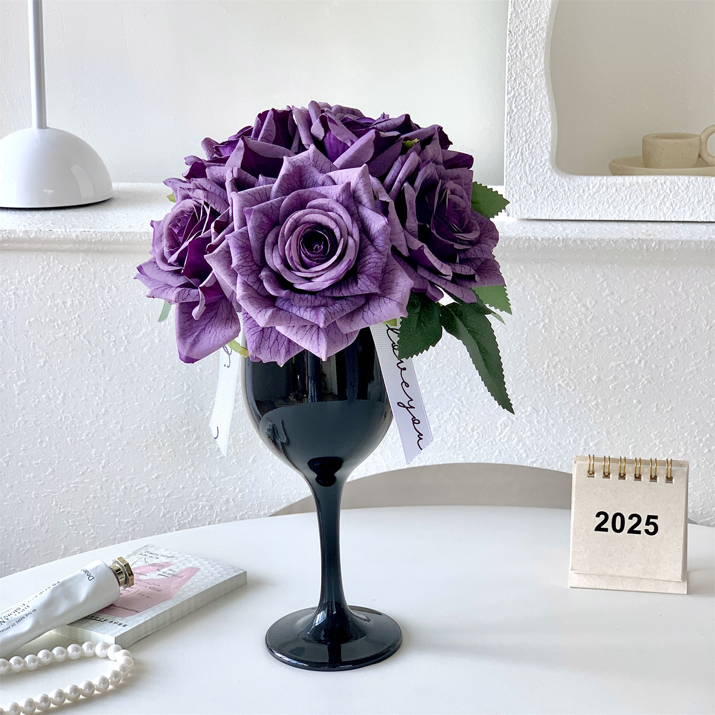 仿真花DIY发饰配件/仿真花/5朵塑膠花/假花/假花批发产品图