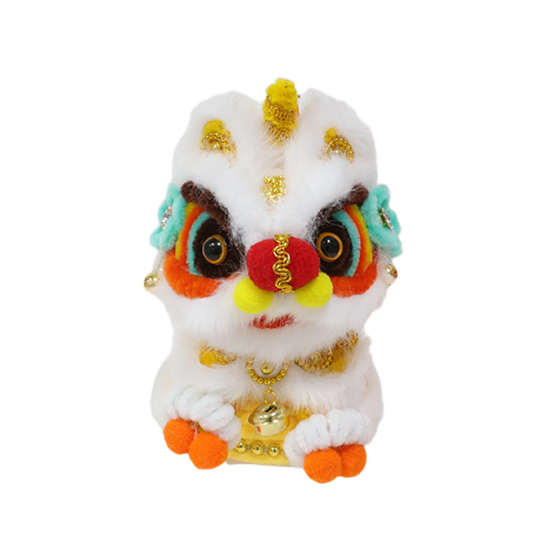 成品发货新款中秋灯笼会跑国潮醒狮新款扭扭棒创意可爱摆件玩具白底实物图