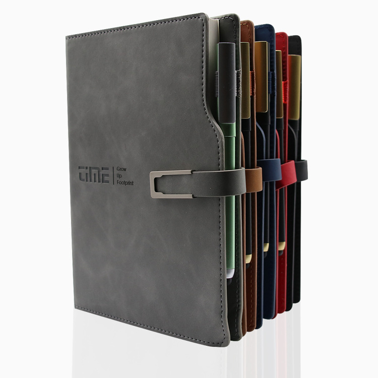 Yalong Cross-border's best-selling 5-color A5 leather cover 80g high-quality offset paper student work grid notebook Application Scenario